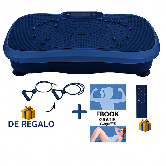 VibroFit™ Plataforma Vibratoria con Accesorios y Guía de Ejercicios GRATIS